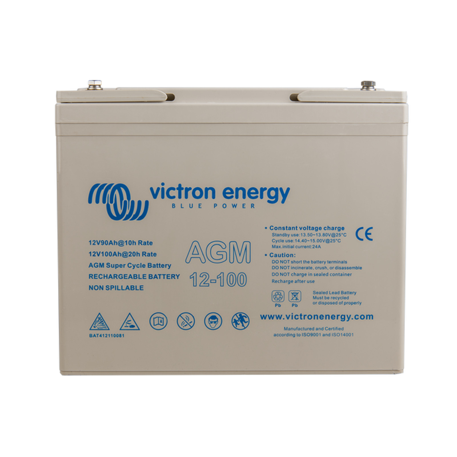 12V/100Ah AGM Super Cycle Batt. (M6)
