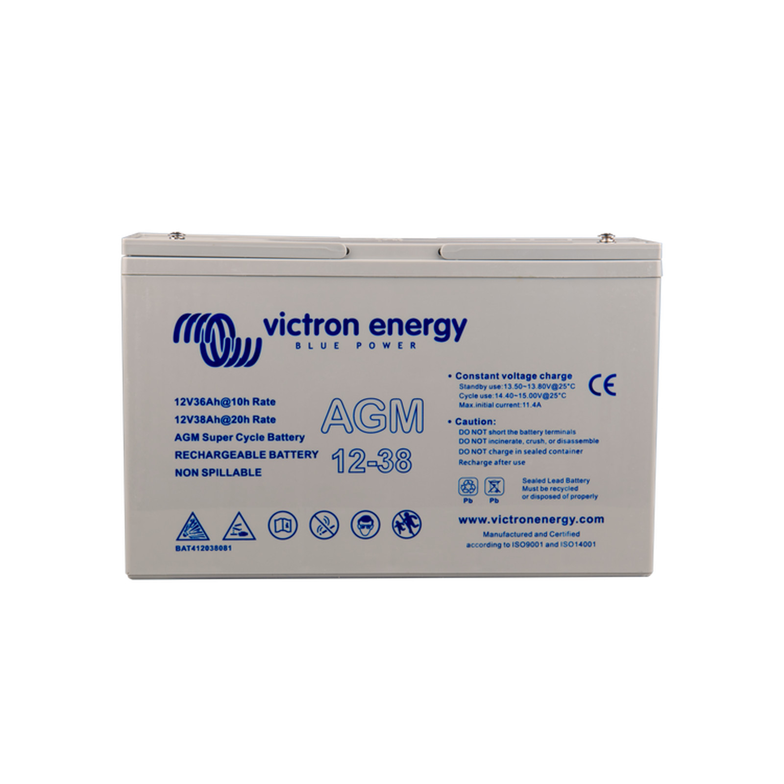 Akumulator Victron Energy 12V/15Ah AGM Super Cycle  (Faston 6.3x0.8mm)