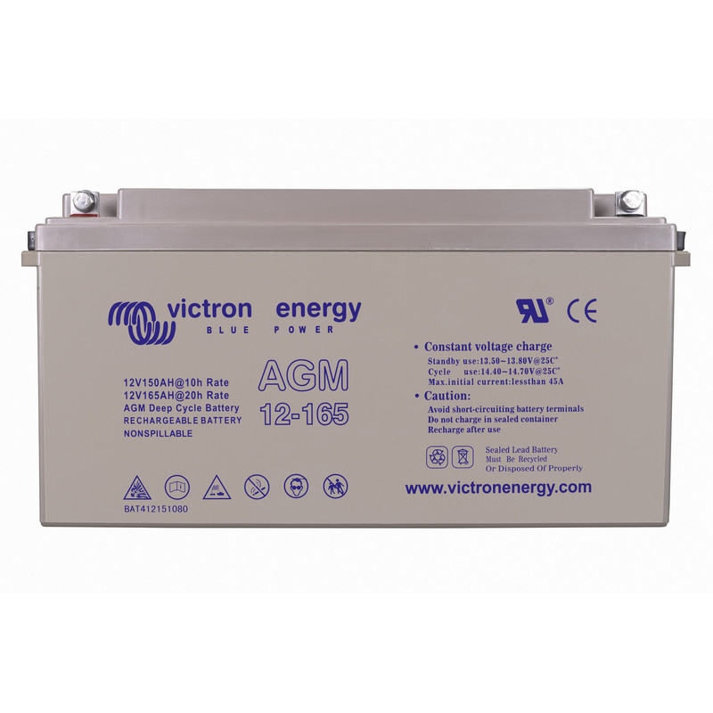 12V/165Ah AGM Deep Cycle Batt. (M8)