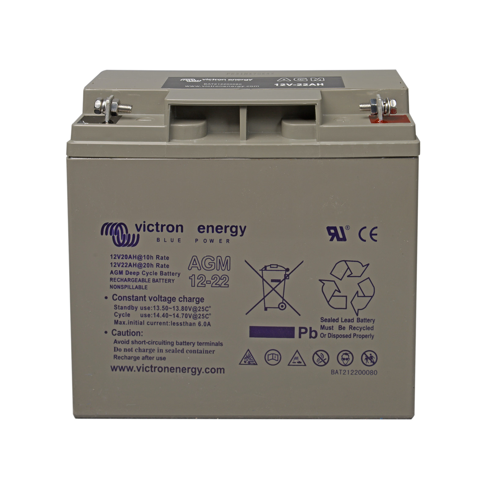 12V/22Ah AGM Deep Cycle Batt.