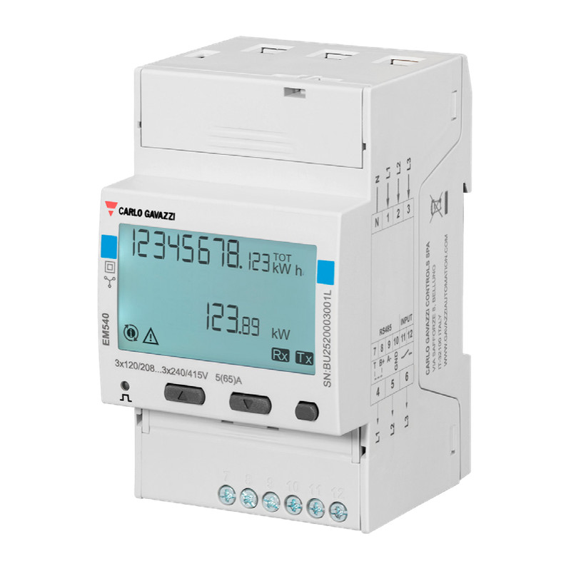 Miernik energii EM540 - 3-fazowy - maks. 65A/fazę
