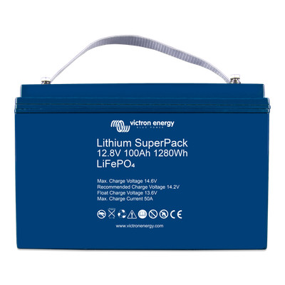 Akumulator wysokoprądowy Victron Energy LiFePO4 Lithium SuperPack 12,8V/100Ah (M8)