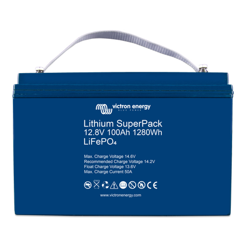 Akumulator wysokoprądowy Victron Energy LiFePO4 Lithium SuperPack 12,8V/100Ah (M8)