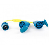 Kabel rozgałęziacz 16A/250V - wtyczka CEE/2x gniazdo CEE