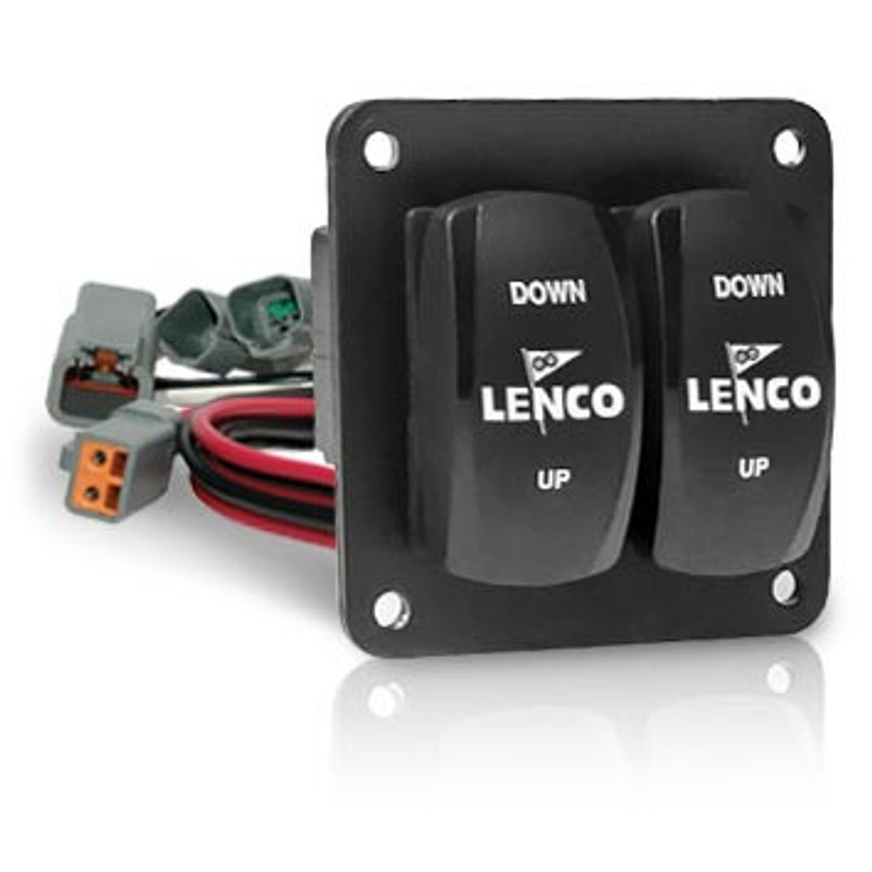 Przełącznik Lenco Marine Double Rocker zestaw (single)