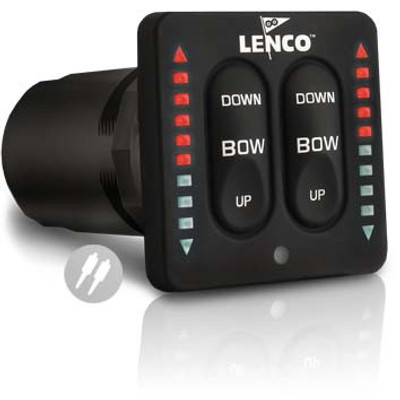 Przełącznik Lenco Marine LED dual zestaw (123DRSC)