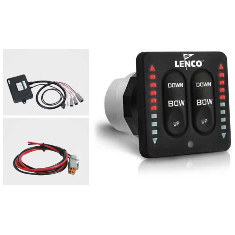 Przełącznik Lenco Marine LED single zestaw