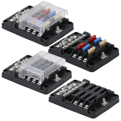 ATO/ATC Fuse Block - 6 Circuits with Ground - Egis 8025B