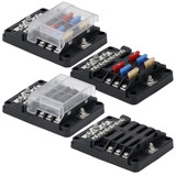 ATO/ATC Fuse Block - 6 Circuits with Ground - Egis 8025B