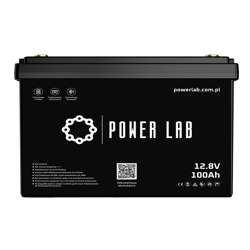 Akumulator Power LAB LiFePo4 12.8V 100Ah - ABS