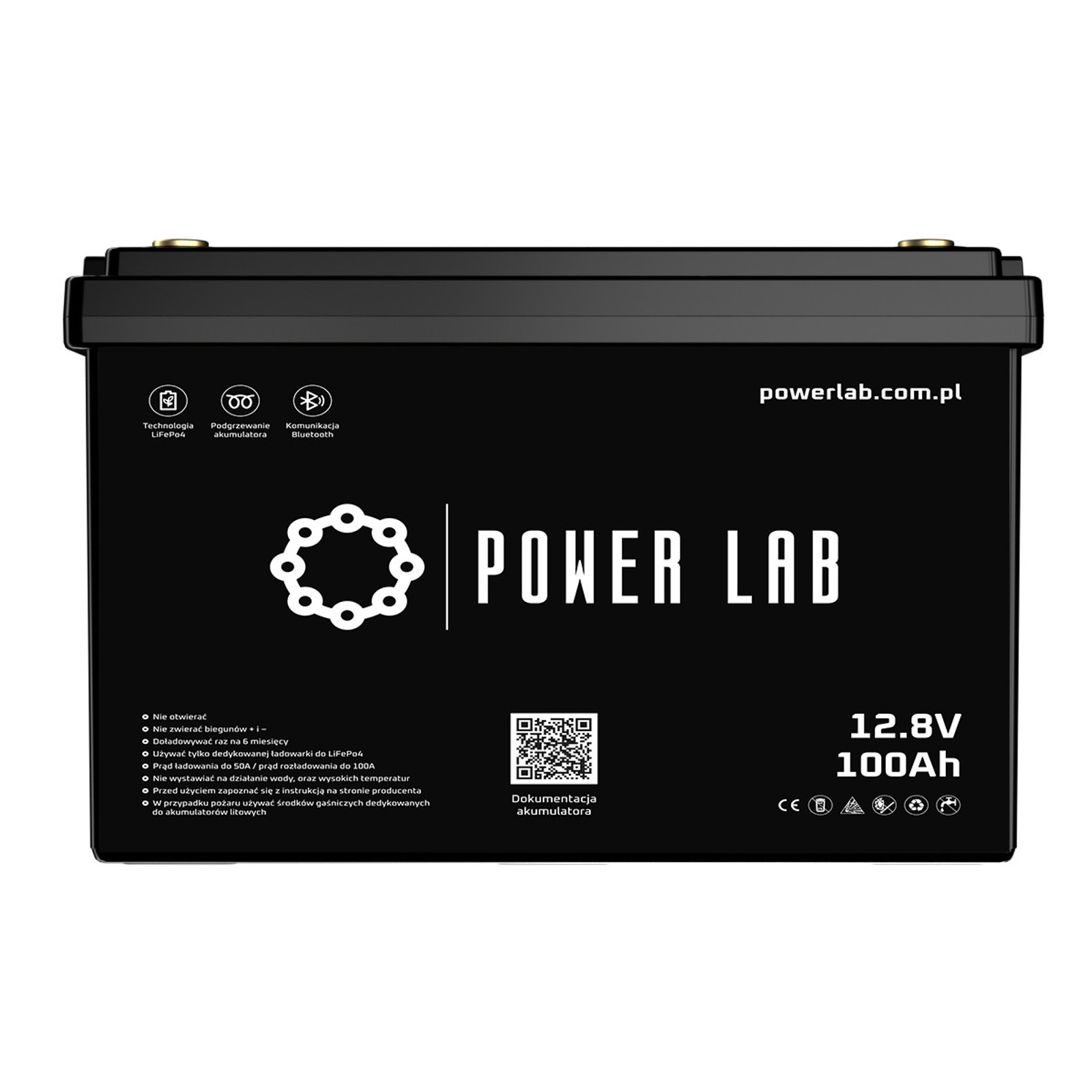 Akumulator Power LAB LiFePo4 12.8V 100Ah - ABS