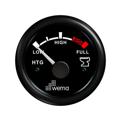 Holding Tank Level Gauge 52 mm 240-30 om black Wema