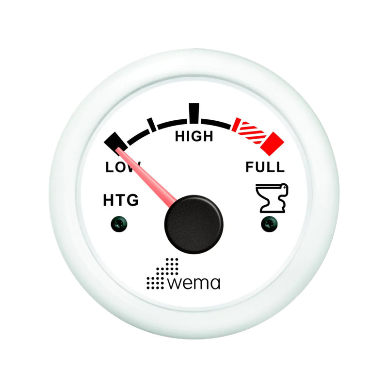 Holding Tank Level Gauge 52 mm 240-30 om white Wema