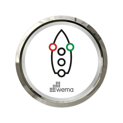 Wskaźnik świateł nawigacyjnych - Srebrno-Biały - Wema