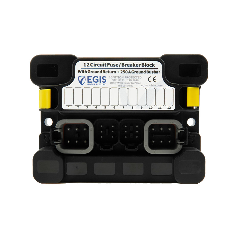 Sealed Power Distribution Module 250A - 12 Circuits - Egis 3412B