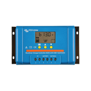 Regulator BlueSolar PWM DUO-LCD&USB 20A - 2 Akumulatory | Victron