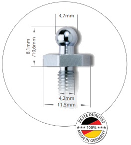 sruby metryczne na klucz 9mm
