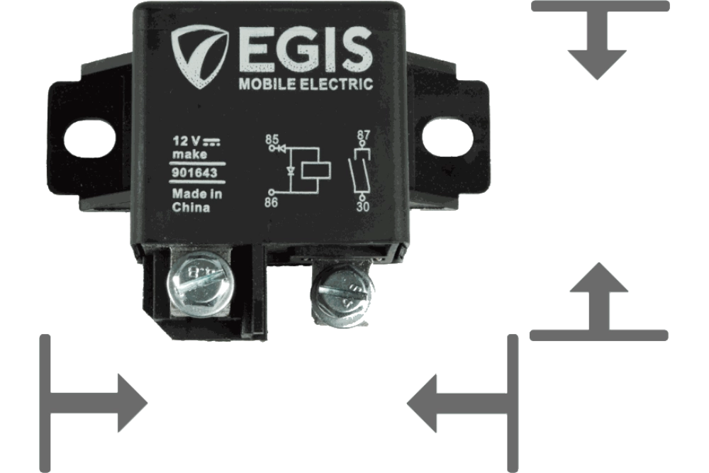 Przekaźnik diodowy 12V 75A - Egis 901643