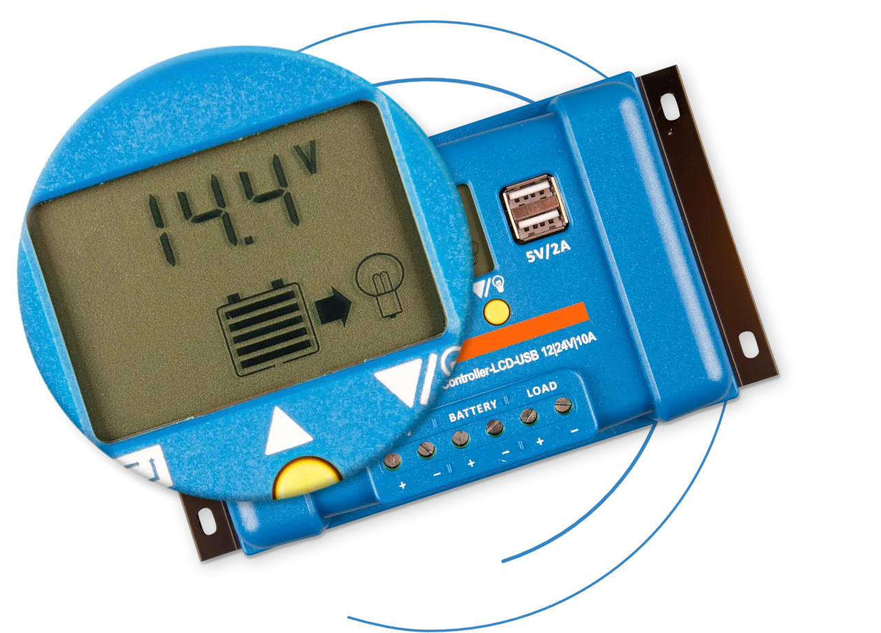 Regulator ładowania solarnego BlueSolar PWM-LCD&USB