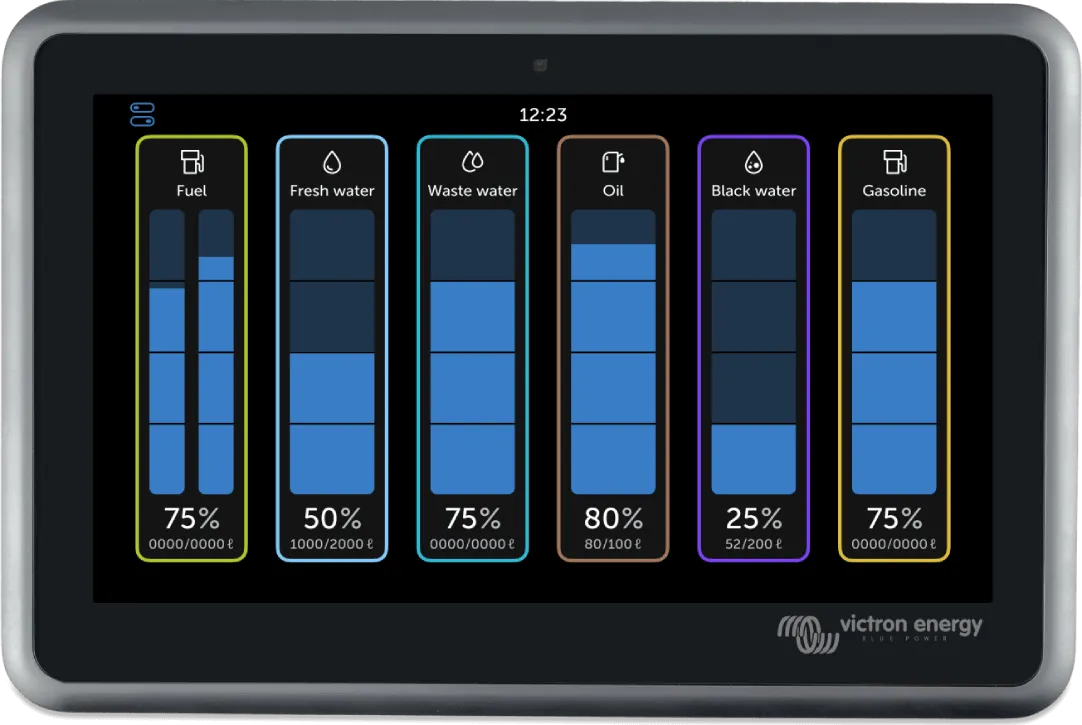 Tank levels monitoring