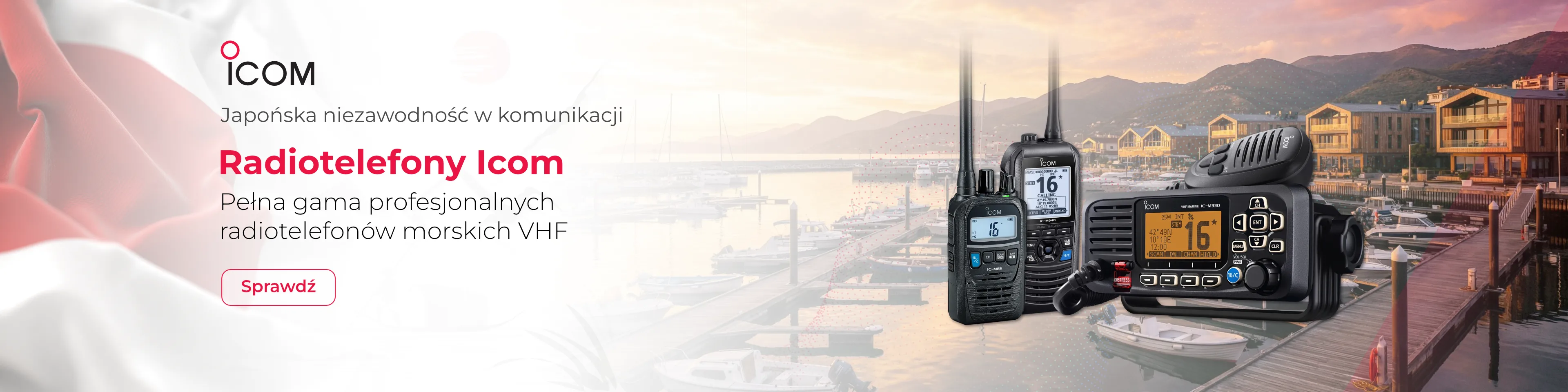 Radiotelefony morskie Icom - Globtechnic